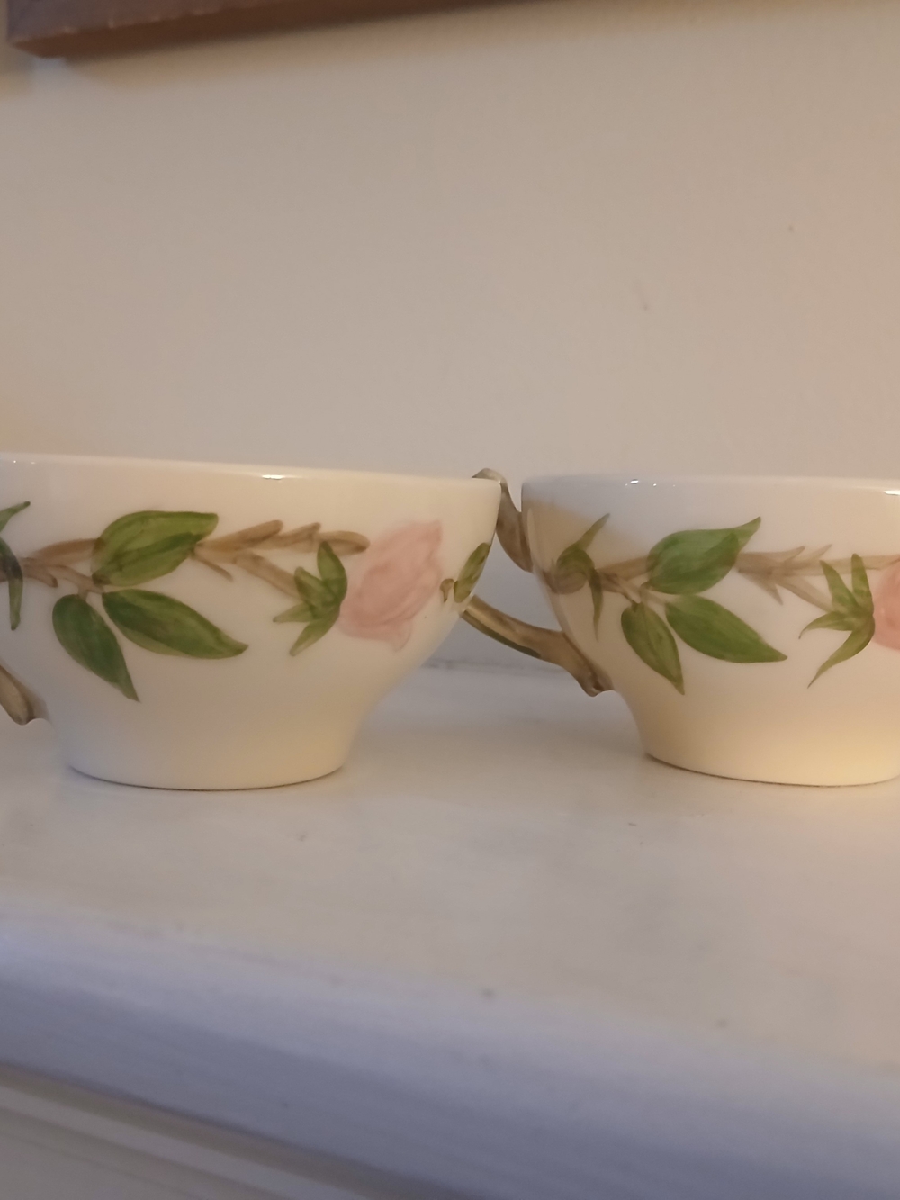 Vintage Franciscan Desert Rose Floral Porcelain Teacup Set - Cups Only